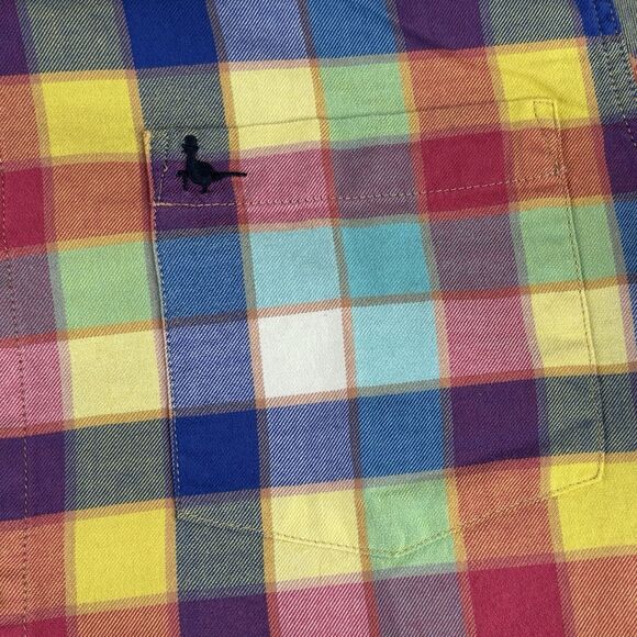 Jack Wills Shirt Mens Medium Multicolor Plaid England Long Sleeve Button Up Logo - Picture 5 of 13